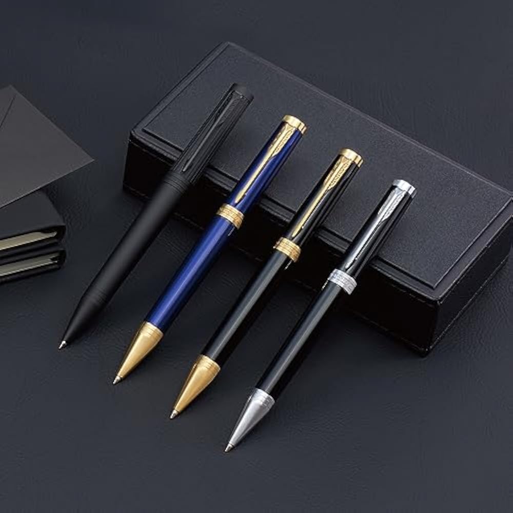 PARKER Parker Ballpoint Pen, Ingenuity, Black GT, Medium, Oil-based, Gift Box Included, Regular I...