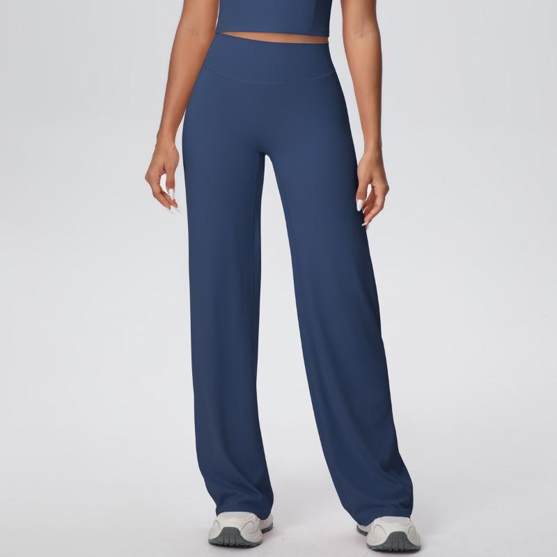 Naked tight yoga pants high waist hip lift straight pants loose and thin outdoor sports running fitness trousers
