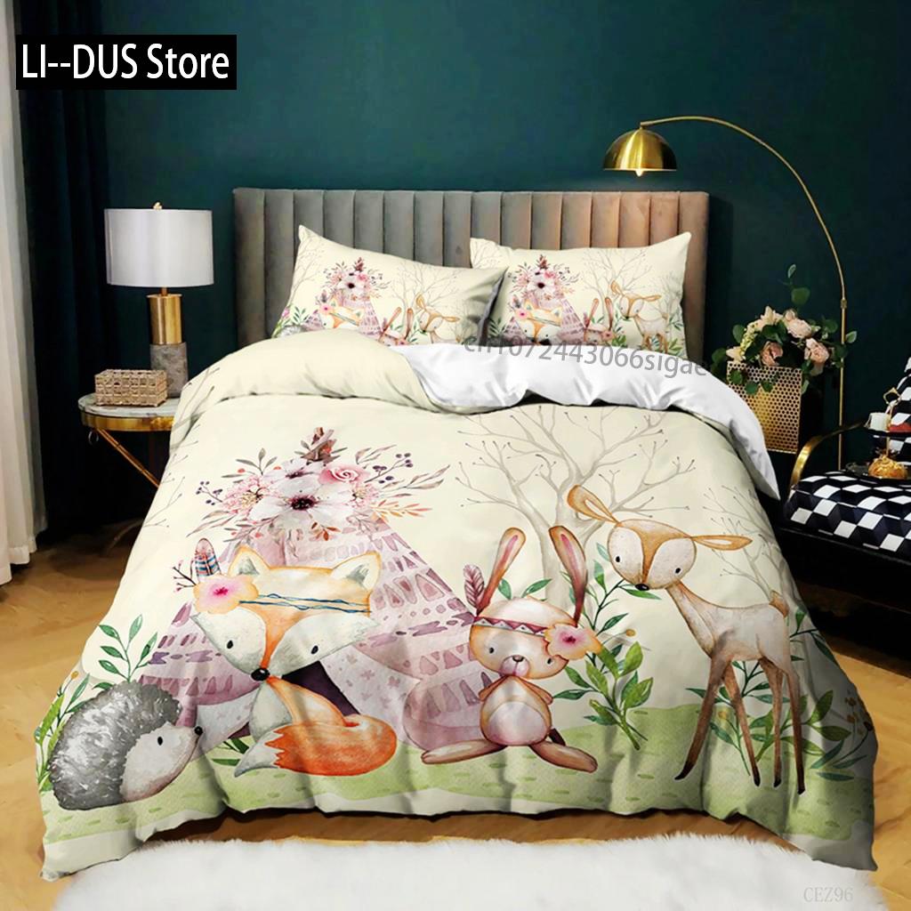 

Comforter Animal Queen Cute African Animal Print Twin Bedding Set Microfiber Colorful Jungle Animals Zoo Party Comforter (quilt)-EU Single(135*200cm)3pcs