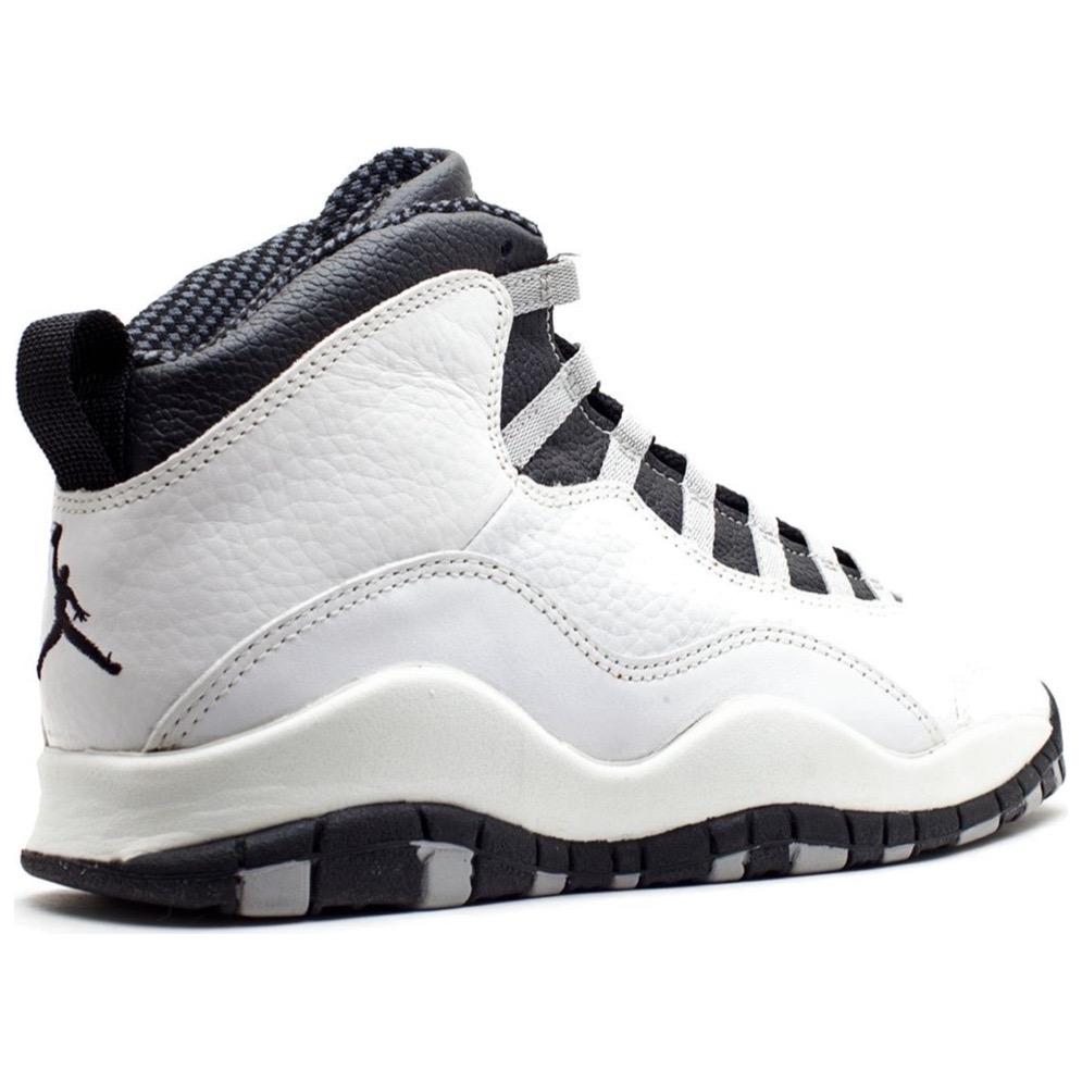 Pánské tenisky Air Jordan 10 Retro Steel 2025 Bílá Černá Světle ocelově šedá HJ6779-104