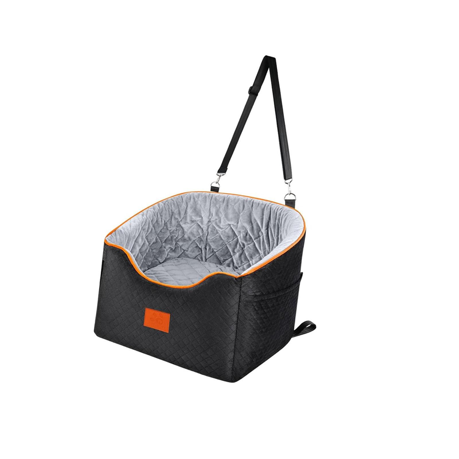 Dog Car Seat 25D Foam Detachable Washable Non Slip Base Dog   Car Seat for Travel Camping