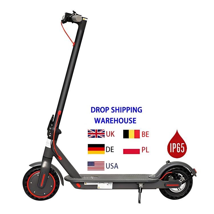 AOVOPRO 12,5 kg Lehký 350W Skládací Elektrický Skútr 8,5palcová Pevná Pneumatika Ovládání přes Aplikaci Dospělý E-Skútr Připraveno pro USA