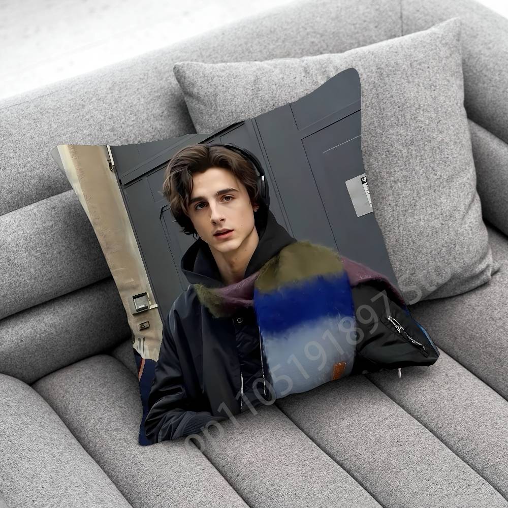 

T-Timothee C-Chalamet Throw Pillow Case For 50cm 30cm 55cm 45cm 40cm Square Bed Pillowcase Cover 30cmx30cm