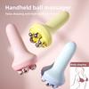 Home 360 ° Rotating Magnetic Bead Sports Shaping Massager, Handheld Abdominal and Leg Unblocking Meridian Roller Massage Tool