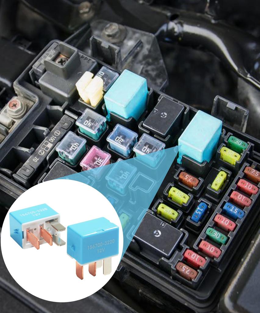 Zlirfy 2 Pack Relay 4 Pin Car Relay Car Accessories AC Starter Relay