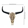 Southwestern Bull Skull Wall Decor Resin Hanging Farmhouse Boho
