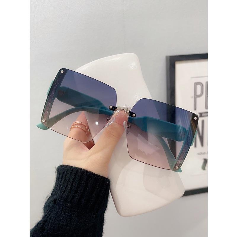 

JYL TS Square Sunglasses Unisex UV Protection European Leopard Decor 7708 A-5654 резолюція синього кольору