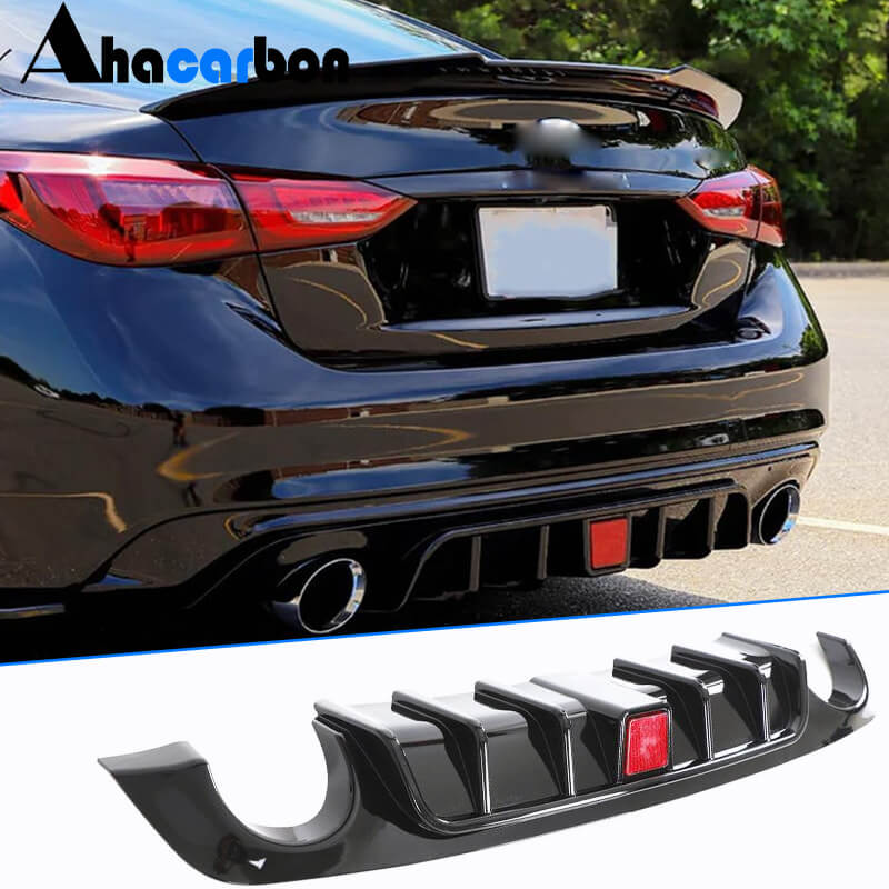 

Rear bumper diffuser V1 (for Q50 Base/Sport 2018-2023, Carbon) for Infiniti Q50/Q60