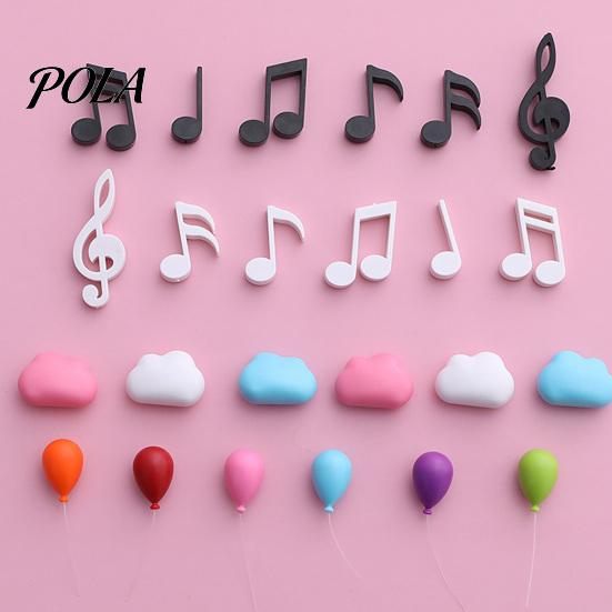 3D Refrigerator Magnet Mini Cloud Magnet, Note Balloon Potted Cactus Decorative Magnets Fridge for Whiteboard Locker Door Magnetic Holders