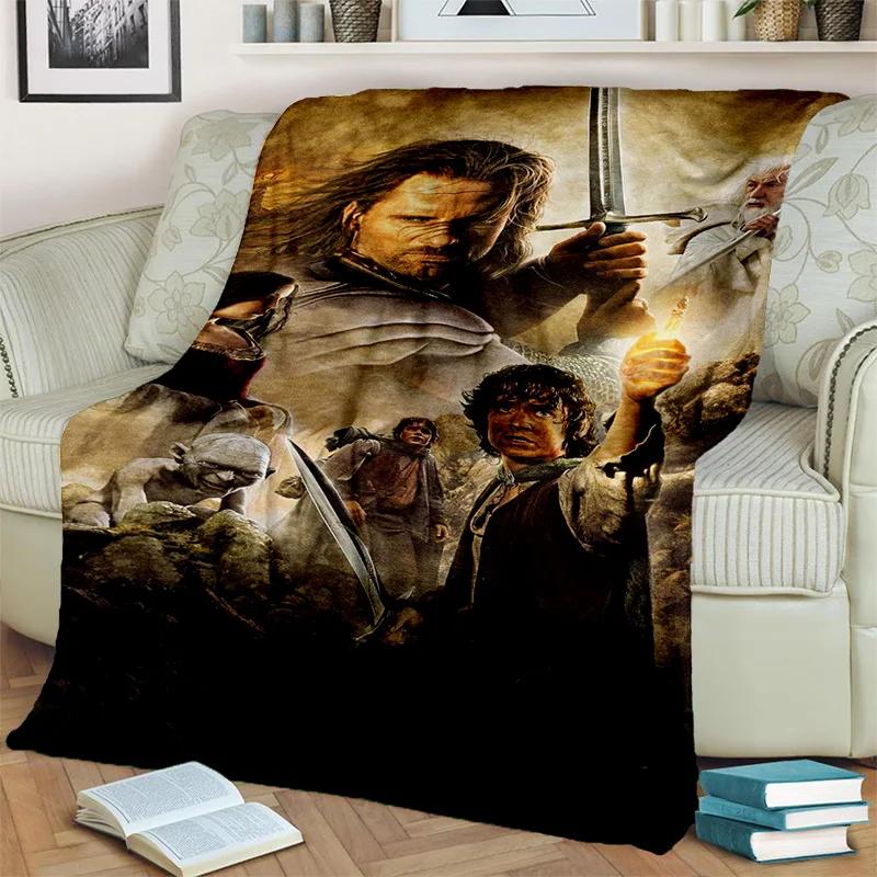 L-Lord of the Rings H-Hobbit HD Blanket,Soft Throw Blanket for Home Bedroom Bed Sofa Picnic Travel Office Cover Blanket Kids 3D