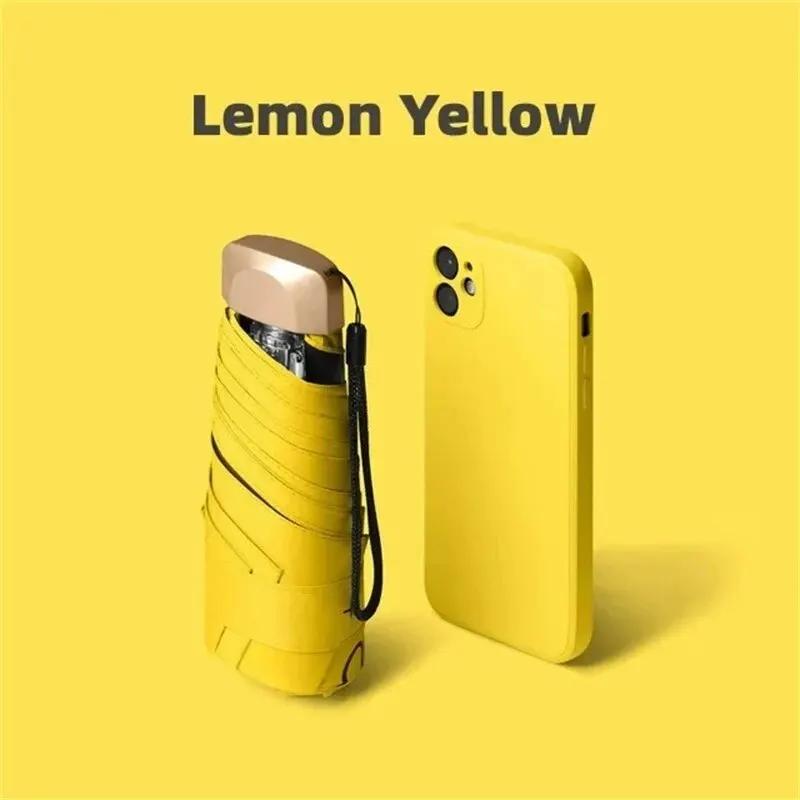 Umbrella Folding Ultra Light Small Flat Five-fold Umbrella Sun Protection Sun Umbrella Protection Against Ultraviolet Rays