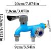2026 Hot!! Washing Machine Faucet, Dual Control Water Diverter - Thick Ergonomic Handle - Laundry Tub Faucet, Dual Control Washing Machine Faucet with