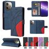 Naht Lederhülle Für Oppo A5 A5X A5 Pro A3 A3X A3 Pro A5M 4G 5G Magnet Klapphülle Kartenfach Brieftasche Buch Hülle Funda