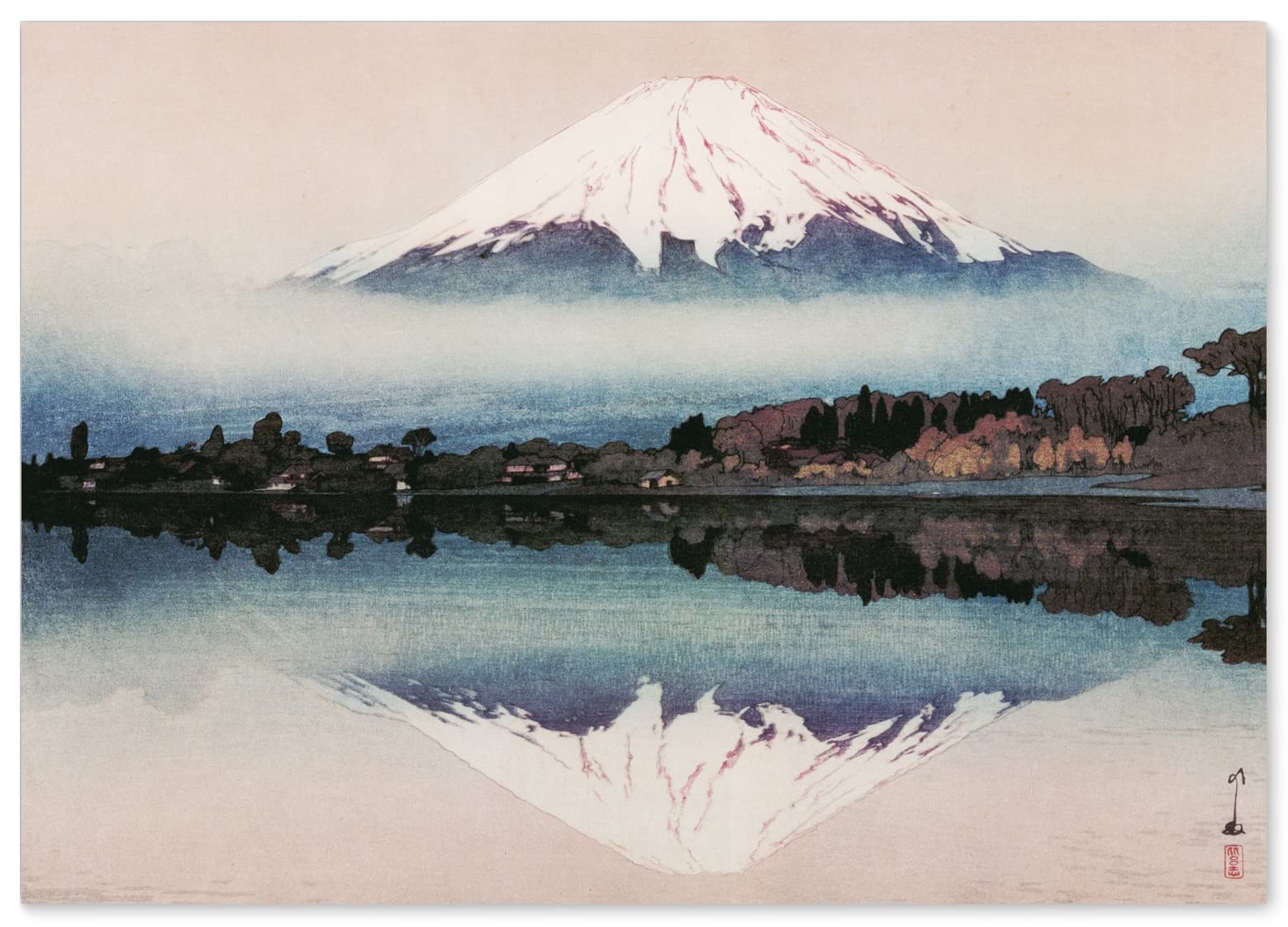 

Hiroshi Yoshida Poster Reproduction Lake Yamanaka (Japanese Painting) A3 Size [Made in Japan] [Interior Wallpaper] Painting Art Wallpaper Poster