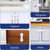 12 Pieces Baby Door Lock, Child Safety Drawer Lock, Baby Safety Door Lock, Home Safety, Child Cupboard Safety for Refrigerator Window, Strong Adhesive