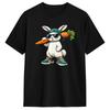Funny Easter Bunny with Carrot Rabbit T Shirts for Unisex 100 Cotton Funny TShirt O Neck Tees Short Sleeve Clothes Summer