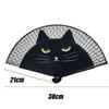 Cute Cat Pattern Bamboo Folding Fan Japanese Style Women Lovely Cartoon Kitten Hand Fans Handheld Fan Crafts Home Decoration