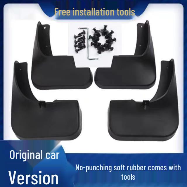 2023 Geely Galaxy L6 Mudguard: No-Drill Antifreeze Rubber Water Deflector Galaxy L6 Antifreeze Soft Rubber