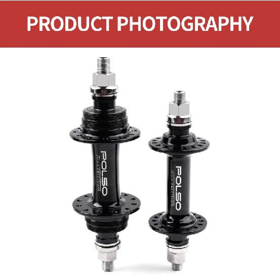 POLSO FH009 Fixed Gear Bike Hub 20H 24H 32H Single Speed Track Cycling Hubs Fixie Parts