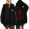 Naruto Men's Cardigan Hooded Sweatshirt Uchiha Itachi Anime Men Women Streetwear Harajuku Akatsuki Hoodies Sweatshirt Clothes