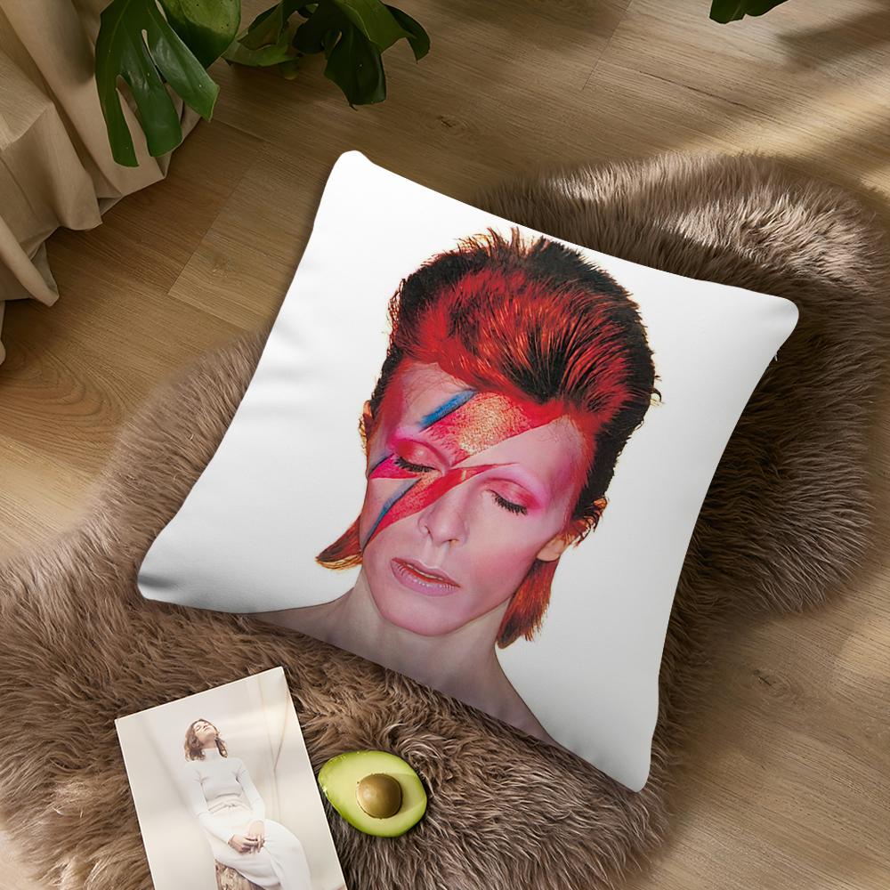 Singer S-David B-Bowie Pillow Case Living Room Home Sofa Office Shop Cover Printing Comfort Decoration Nordic Simplicity