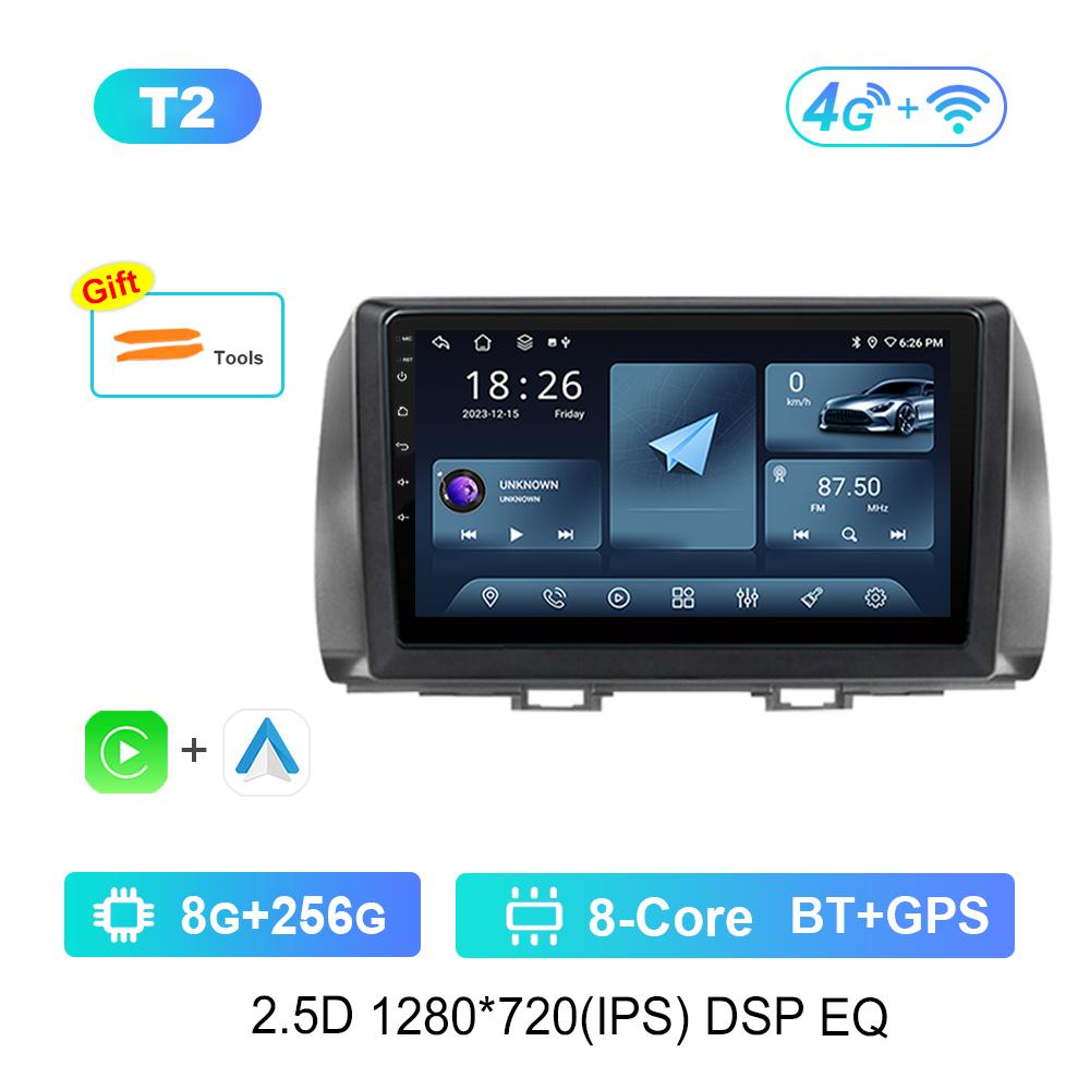 Car Radio Multimedia Player GPS Navigation DSP Stereo for Toyota bB 2 QNC20 2005 - 2016 QLED Screen Android OS Head Unit WiFi
