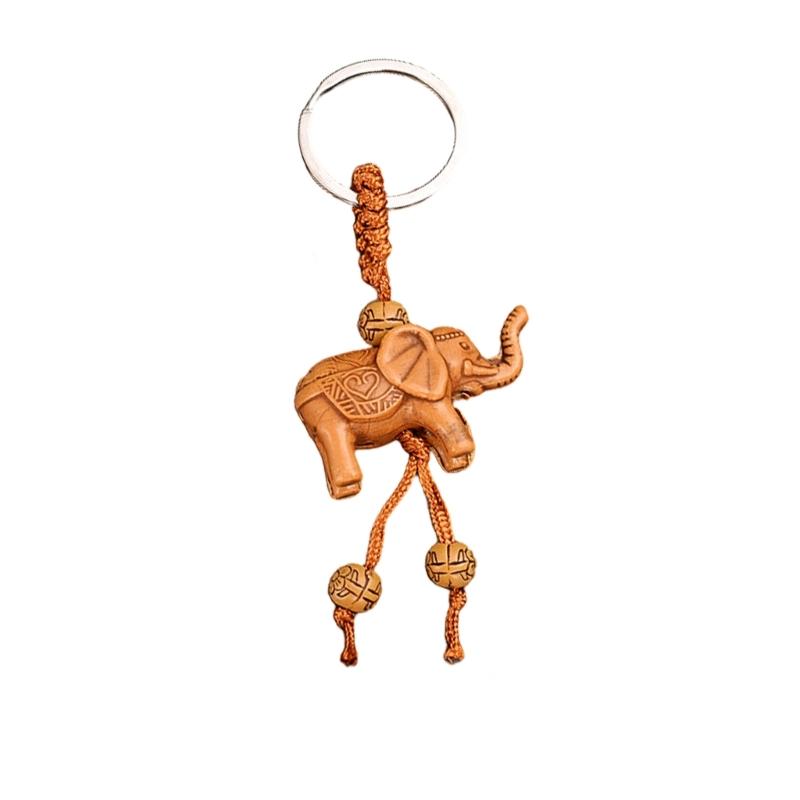 

Stylish Elephant Keychain Ergonomic Resin Design Compact Ornament Bag Jewelry For Travel Essential Decoration 1