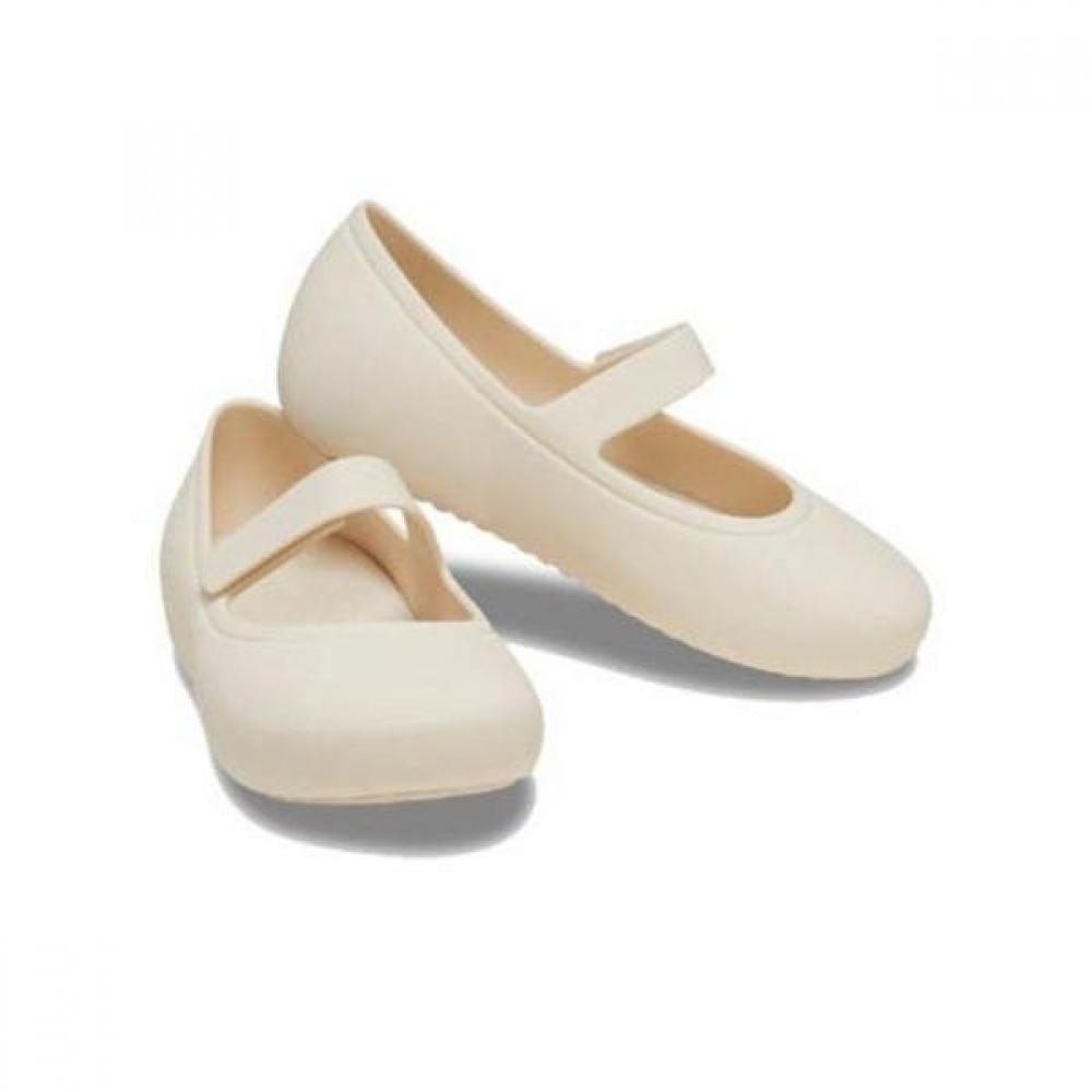 

Crocs Brooklyn Mary Jane Flat Обувь для малышей 20943 ivory/140