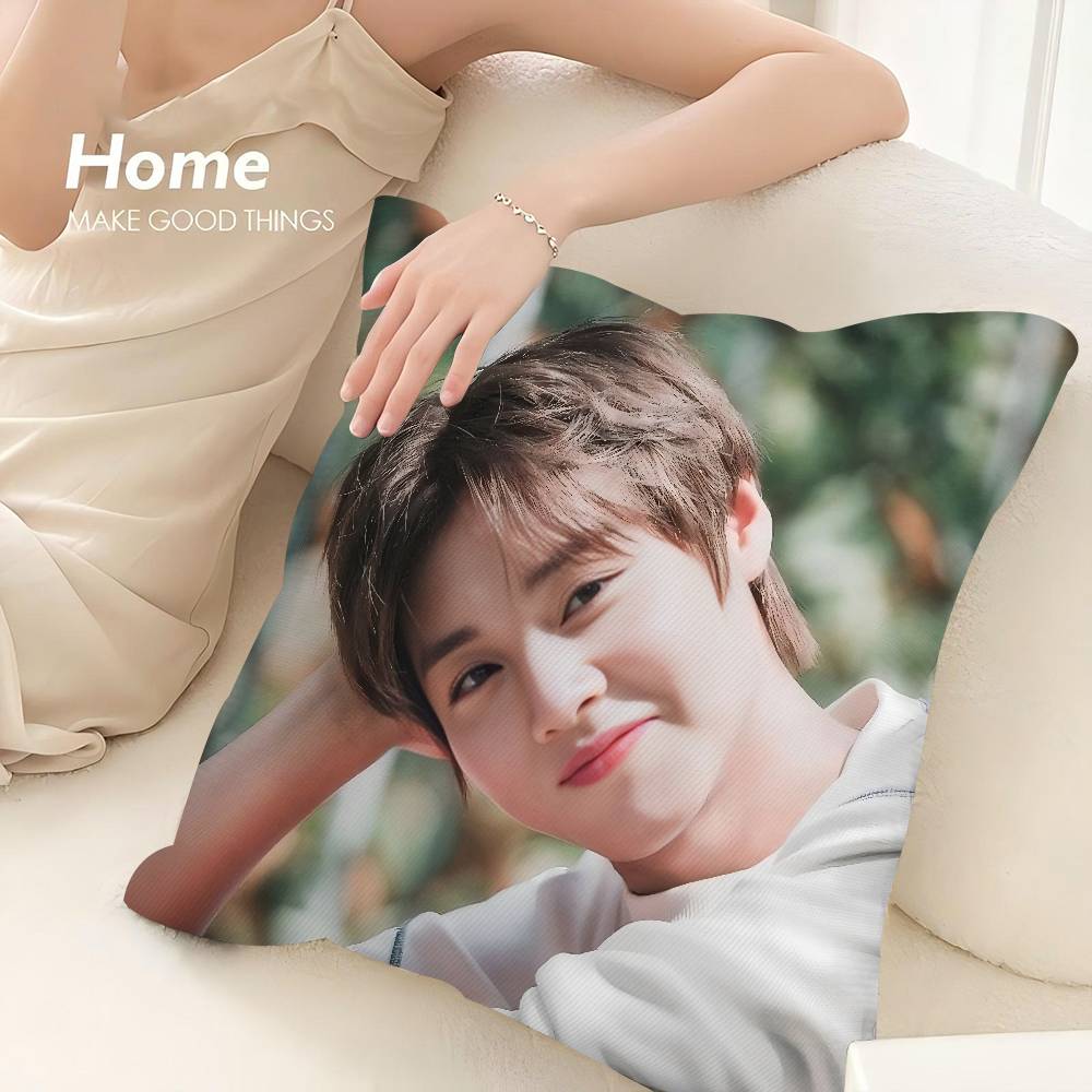 Custom PARK JIHOON Kpop Pillow Case 3D Print Polyester Fiber 40*40cm Home Sofa Throw Decoration Festival Gift