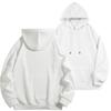 DIY Custom Logo Black Hooded Sweatshirt Pure Cotton Long-Sleeved Pullover Casual Top for Men And Women Autumn Winter Fashion