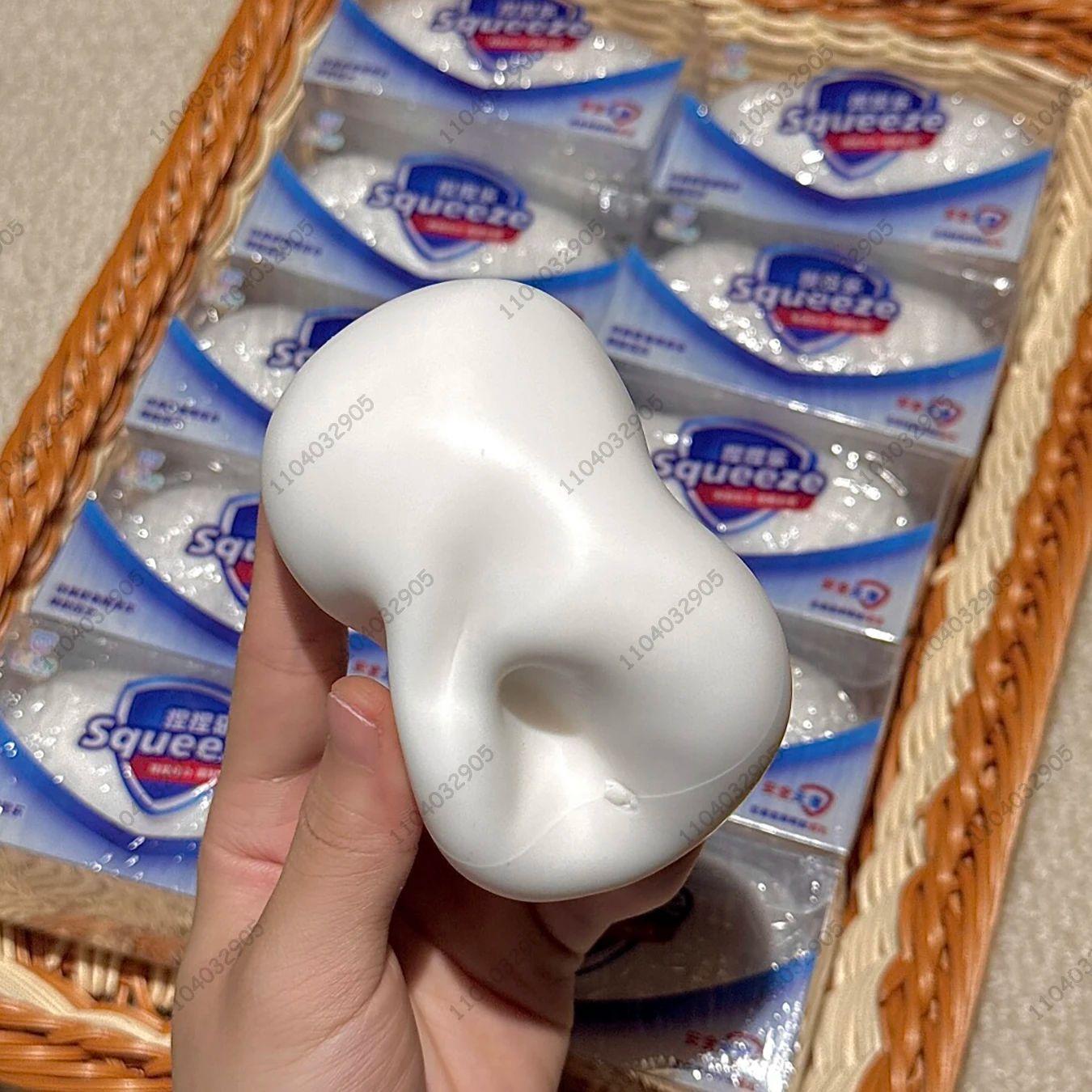 

Soap Ball Squishy Soap Stress Ball Fidget Toy Crunchy Squeeze Ball Round Blocks Filled ASMR Anti Stress Toys for Kids & Adults