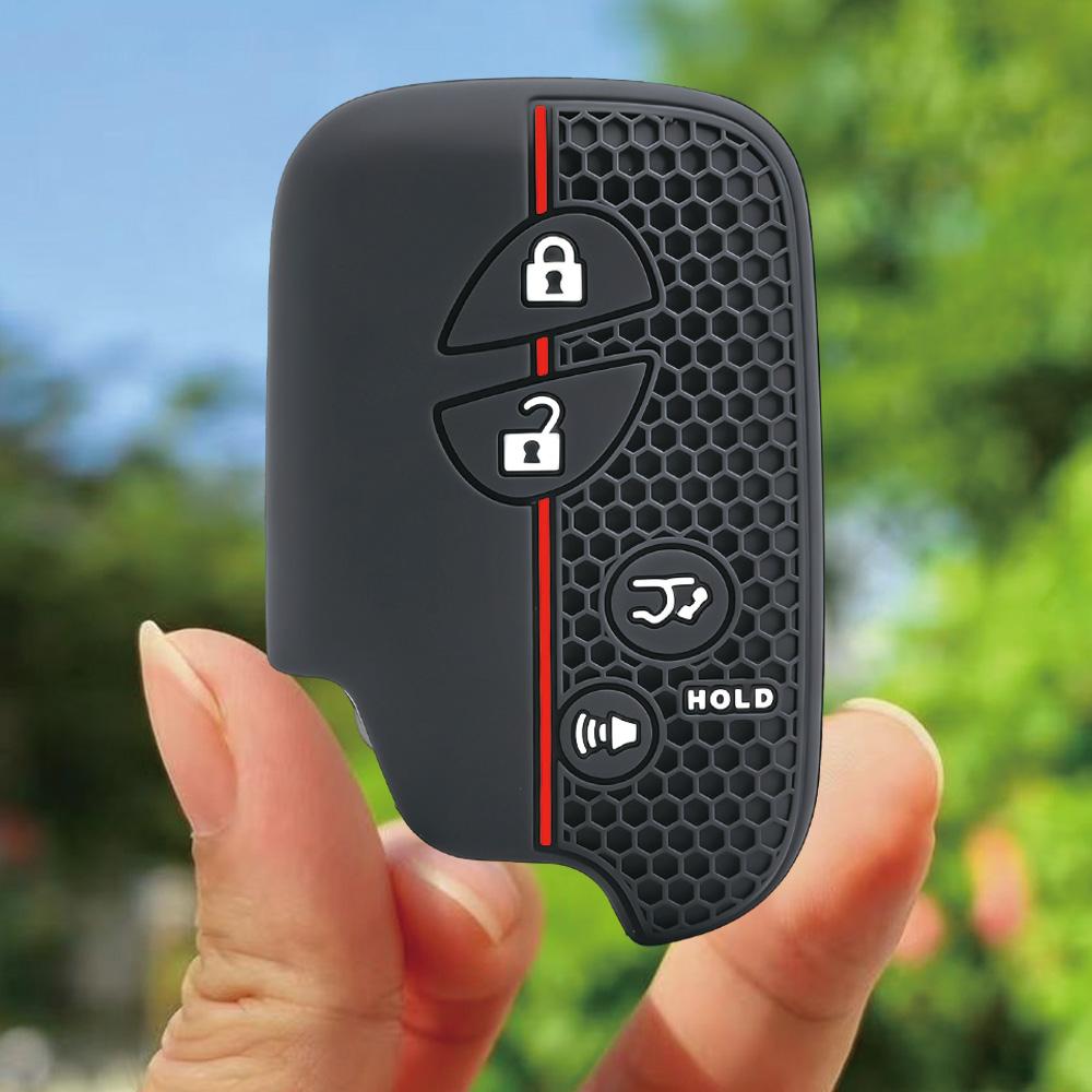 

Keychain For Lexus CT200h GX460 IS250 IS350 RX450h ES330 ES350 LS460 GS300 450h 460h 4Buttons Remote Silicone Key Fob Cover Case чёрный