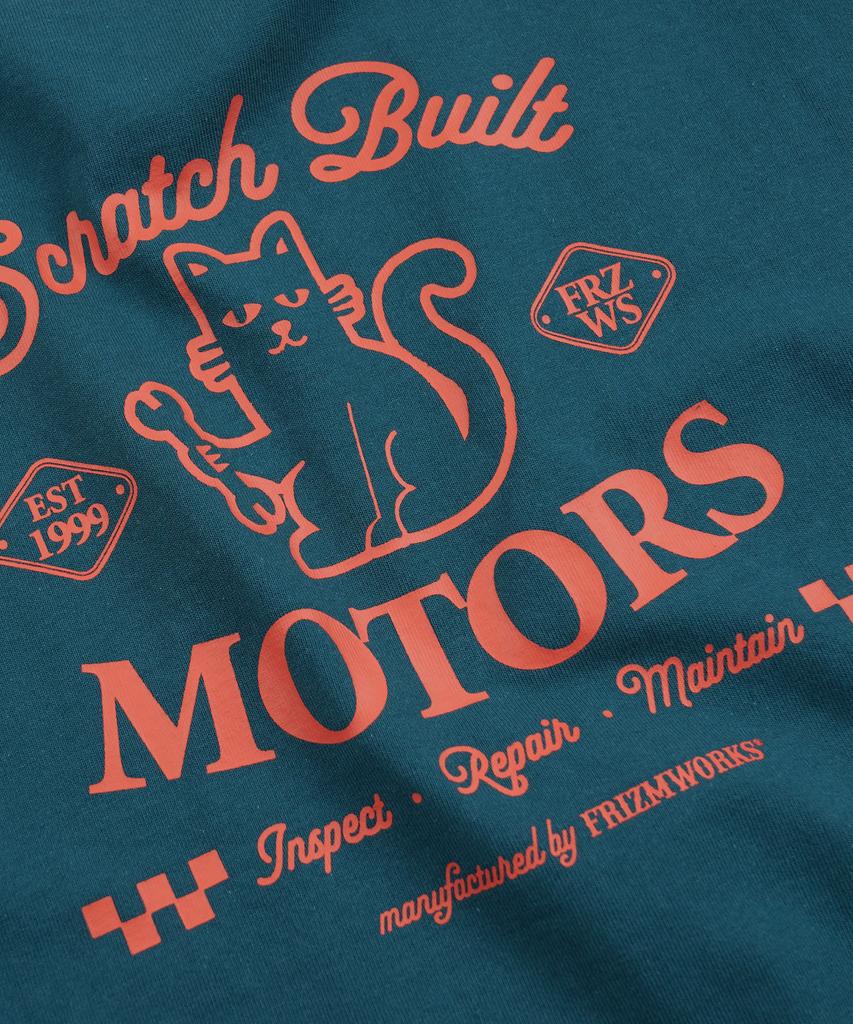 FRIZMWORKS Scratch Built Motors Half Tee _ Teal