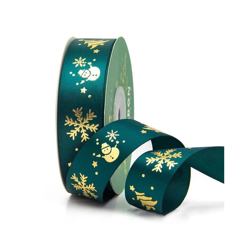 5M Christmas Decoration Christmas Ribbon Xmas Tree Ornament for Home Decor New Year Handmade DIY Gift Packing Box Accessories