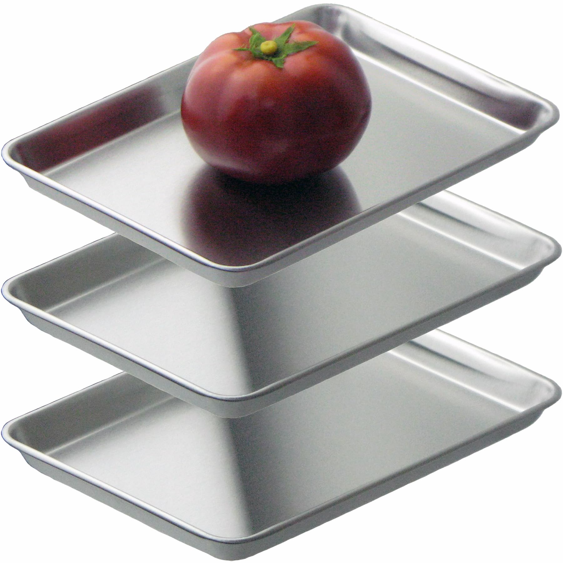 

Nagao Bat Cooking Preparation Tray Set of 3 x 15cm Shallow Dishwasher Safe Stainless Steel Tsubame Sanjo Made in Japan Fried Food Tempura Kitchen