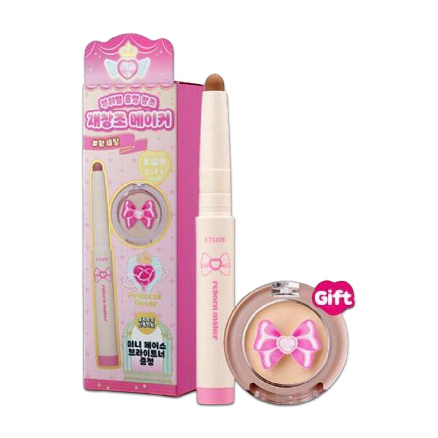 [Издание Принцессы] Etude Reborn Maker Тональный стик Теплый контур и Фарфоровый хайлайтер Дуэт Shading Stick Warm