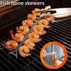 Grilovací špízy z nerezové oceli Nerezové Odolné proti korozi Opakovaně použitelné Grilovací špízy ve tvaru rybí kosti