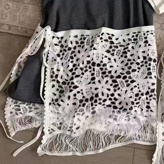 Korean Lace Tie Peplum White Skirt Slimming Waist Wrap Belt Accessory