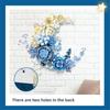 Creative Expert Eternal Moon Flowers Building Blocks Home Decoration Wall Hanging Rose Bouquet DIY Bricks Girls Valentine Gifts
