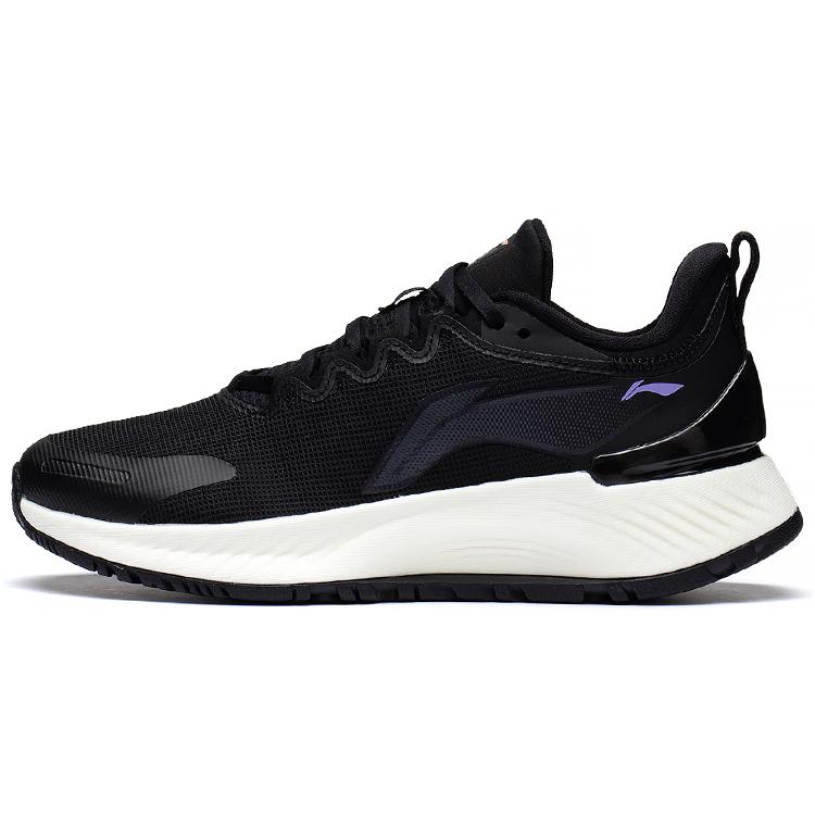 New LiNing YueYing Element Cushioning Anti Slip And Wear Resistant Rebound Low Top Running Shoes Women's Black ARHS008-9