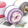 Cake Wool Segment Dyeing Gradual Change Baby Children'S Wool Cotton Thread Rainbow Thread Handwoven Shawl Scarf Sweater Special