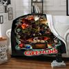 1pc Gremlins Blanket Lightweight Flannel Throw For Sofa, Bed, Travel, Camping, Livingroom, Office, Couch, Chair, And Bed
