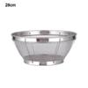 Stainless Steel Fine Mesh Strainer Self-draining Base Vegetable Fruit Washing Kitchen Colander Multi Function Draining Basket