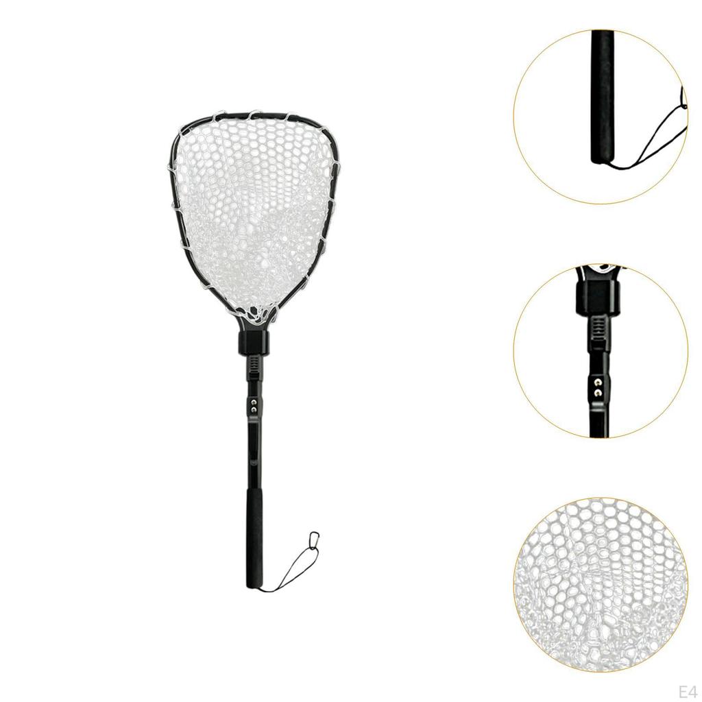 Fishing Net Aluminium Frame Silicone Mesh Tool for Outdoor Activities