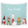 Home Decor Tapestry Christmas Snow Psychedelic Print Tapestry Wall Living Room Room Decor Background Fabric Tapiz Navideño