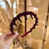 Elegant Temperament Rhinestone Mesh Headband for Woman Toothed Non-slip Hair Band Fashion Girl Face Washing Headband