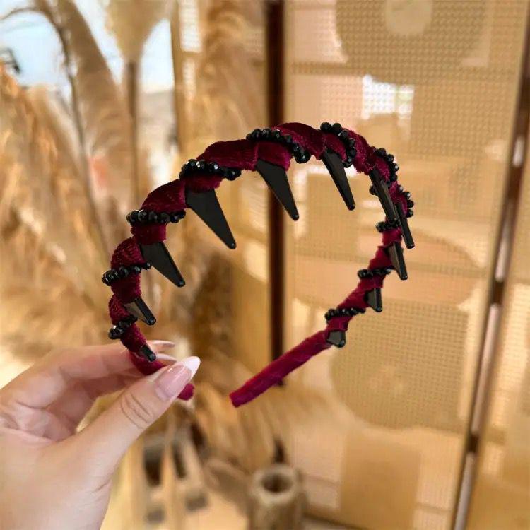 Elegant Temperament Rhinestone Mesh Headband for Woman Toothed Non-slip Hair Band Fashion Girl Face Washing Headband