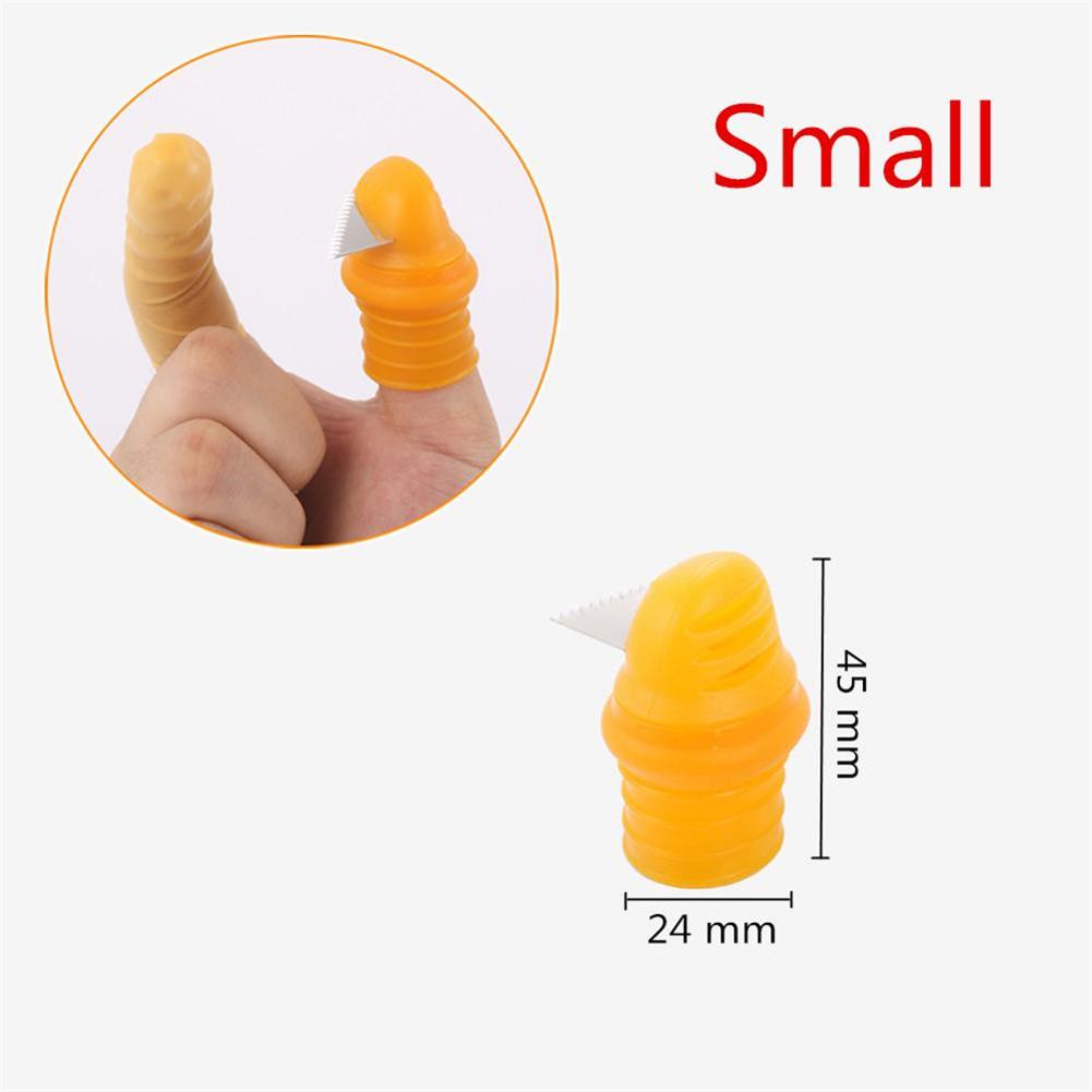 Silicone Thumb Knife Finger Protector Metal Fingernail Gears Cutting  Plant Vegetable Flower Garden Blade Scissors Kits 1/10Pcs