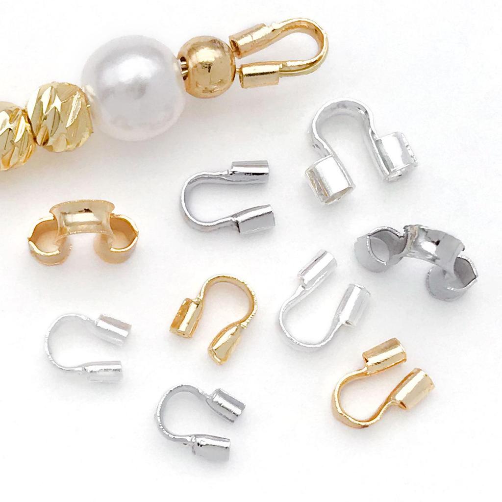 Gold-Plated Copper Wire Clamp U-Shaped Horseshoe Buckle for DIY Jewelry Accessories