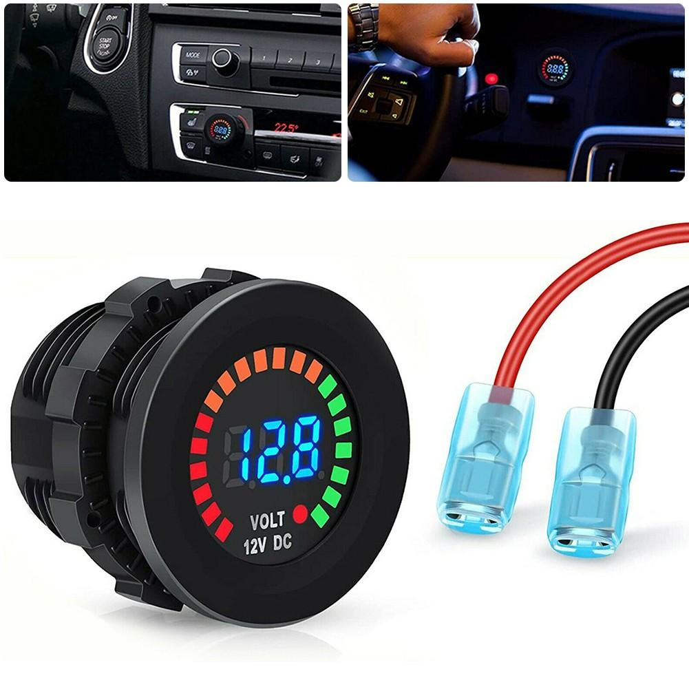 Waterproof 12V LED Car Van Boat Marine Voltmeter Voltage Meter Battery Gauge
